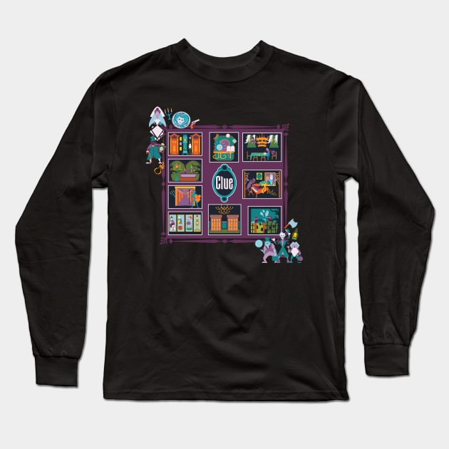 Haunted Mansion Clue Long Sleeve T-Shirt by SurefootDesigns